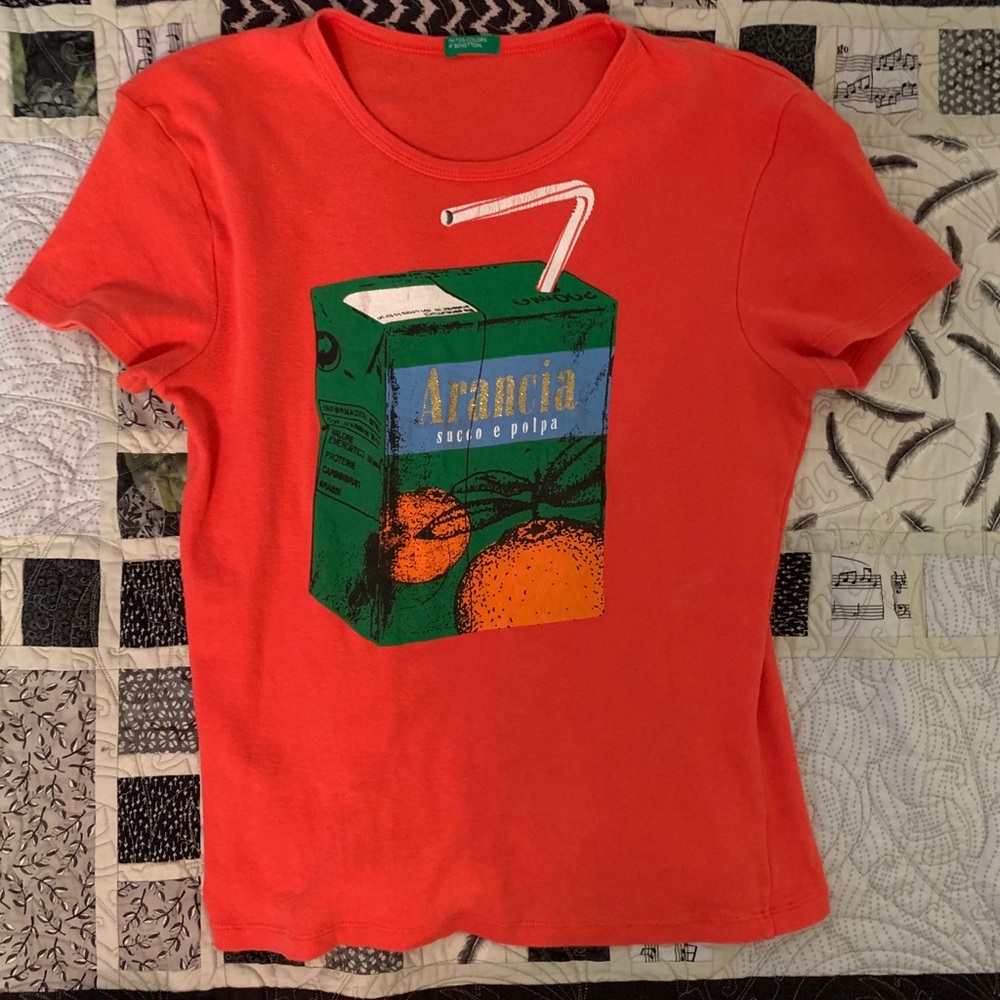 Vintage graphic fitted tee